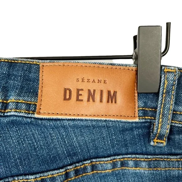 Sézane Parisian Perfect Slim High Waisted Skinny Blue Denim Jeans High Rise - 29 - Picture 10 of 13
